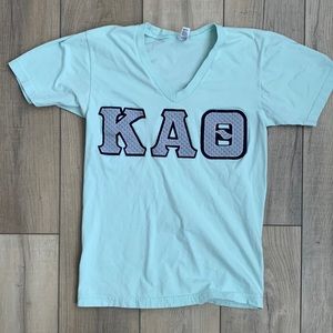 Kappa Alpha Theta stitched letter shirt, American apparel small